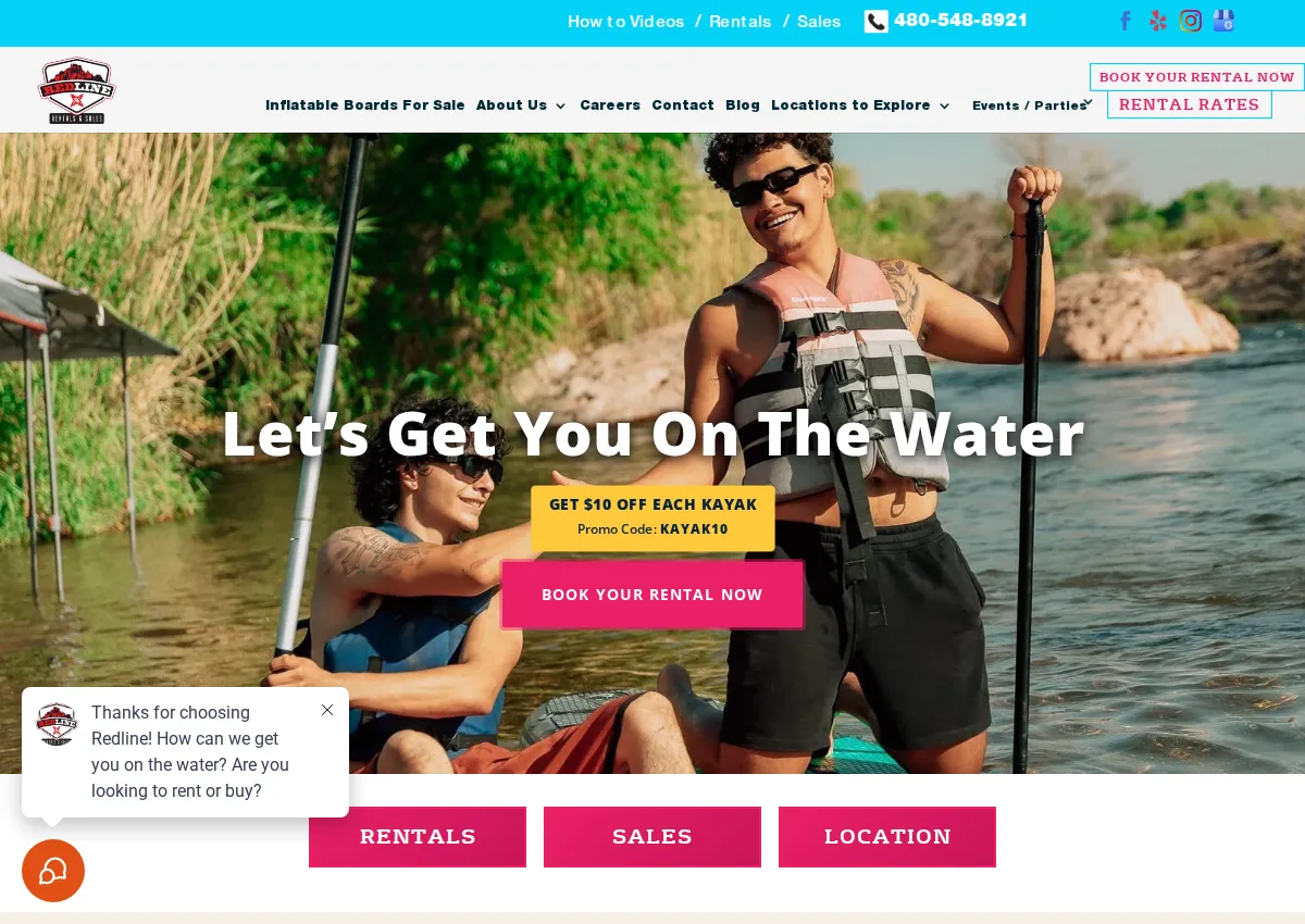 Store homepage