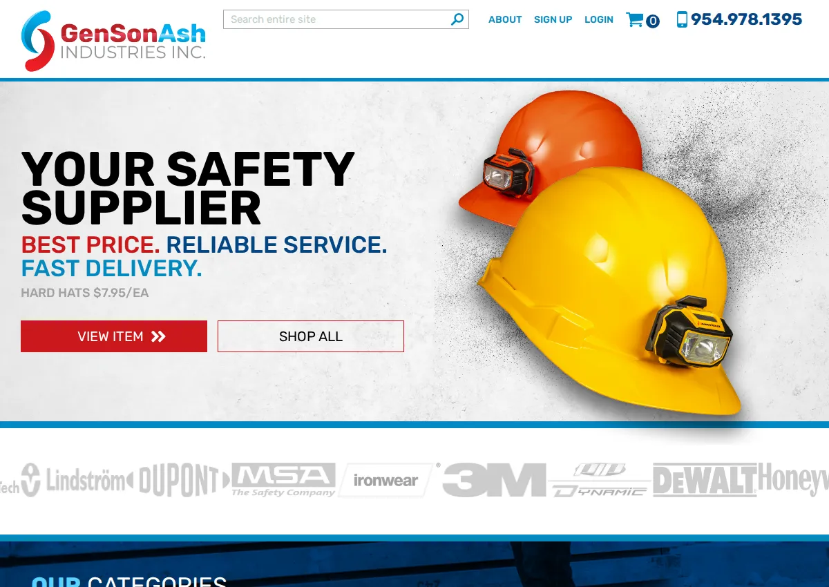 Store homepage