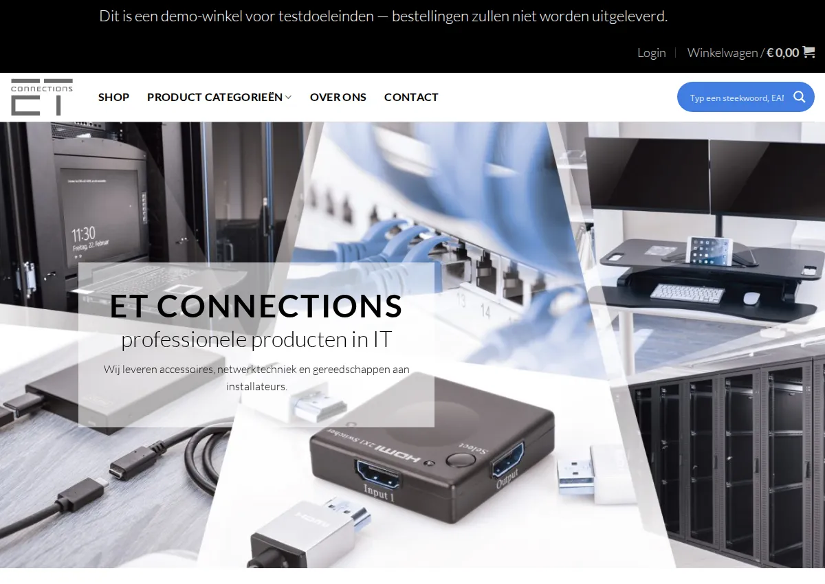 Store homepage