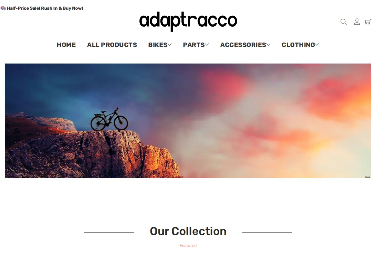 Store homepage