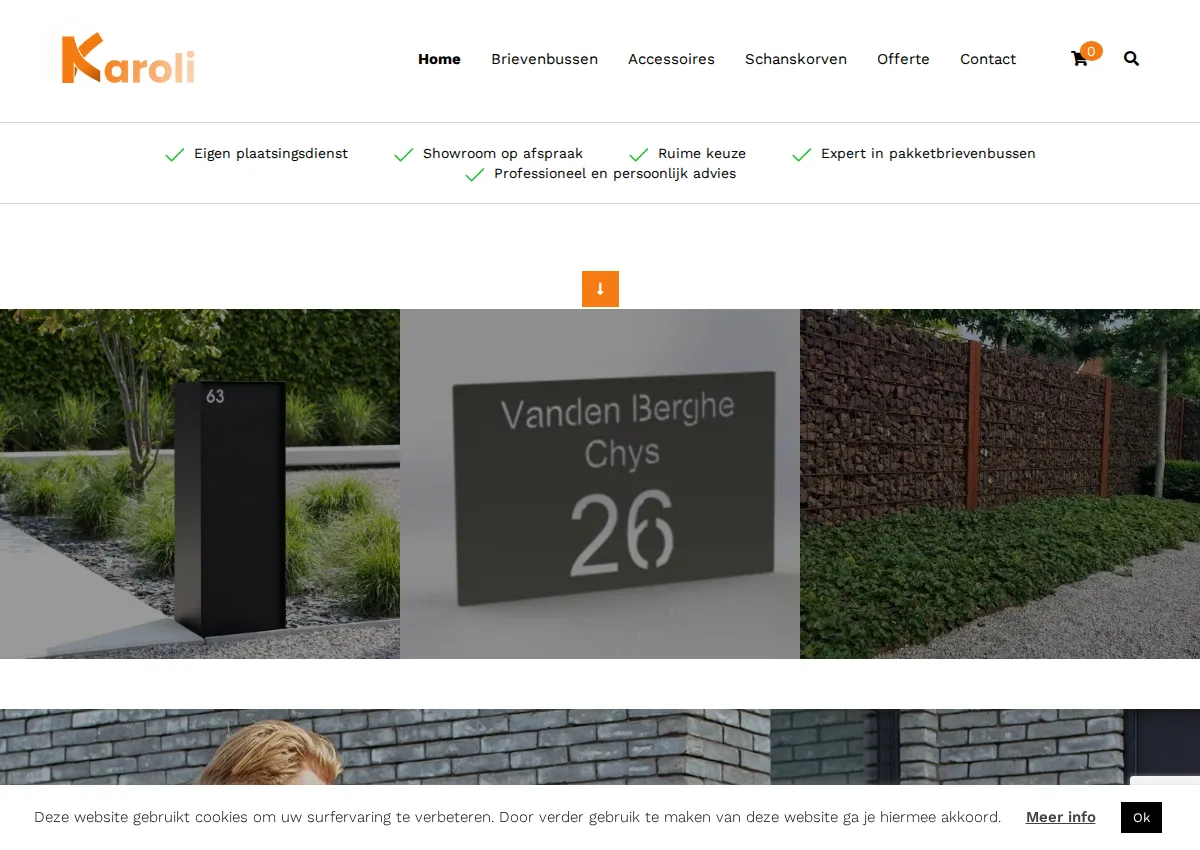 Store homepage