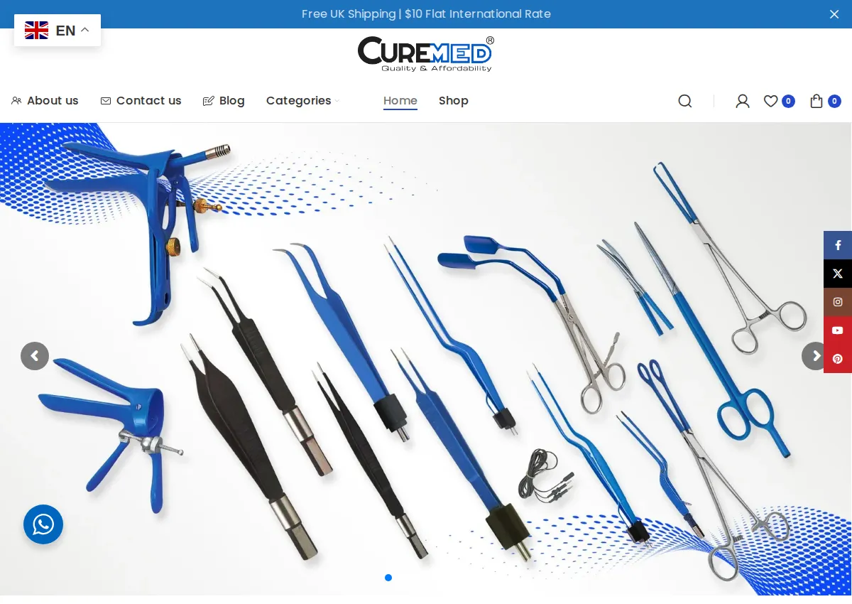 Store homepage