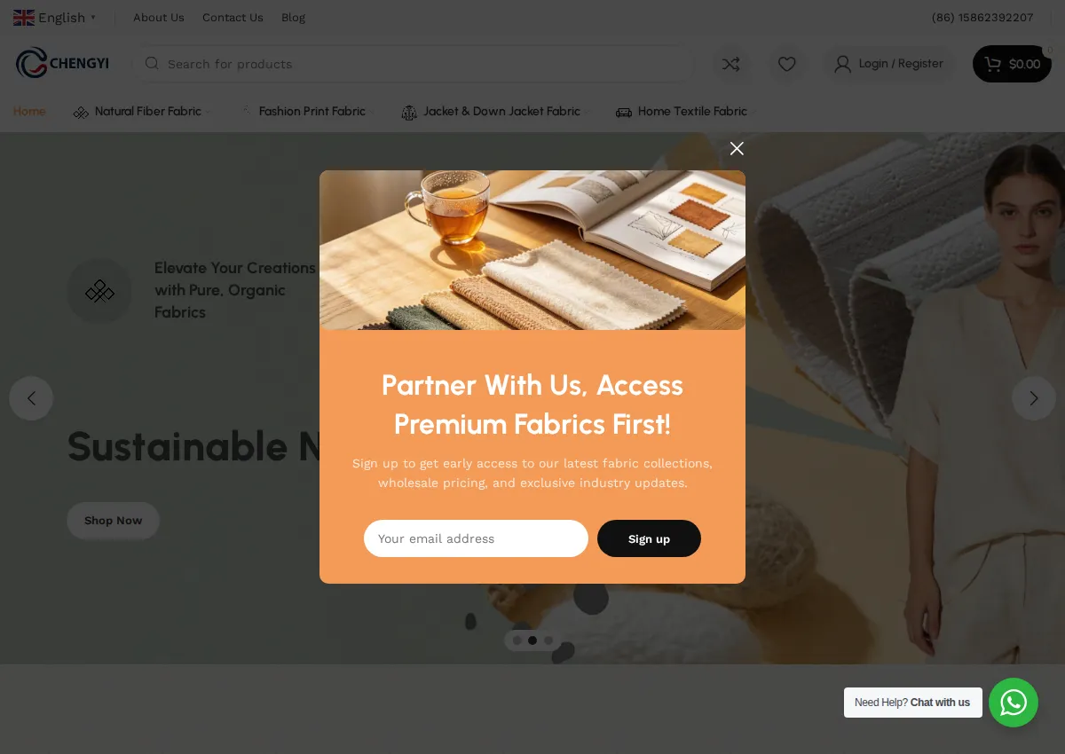 Store homepage