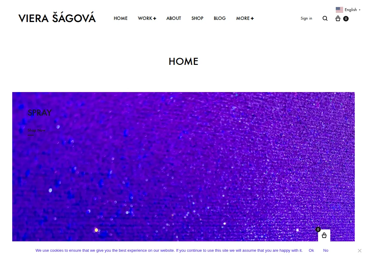 Store homepage