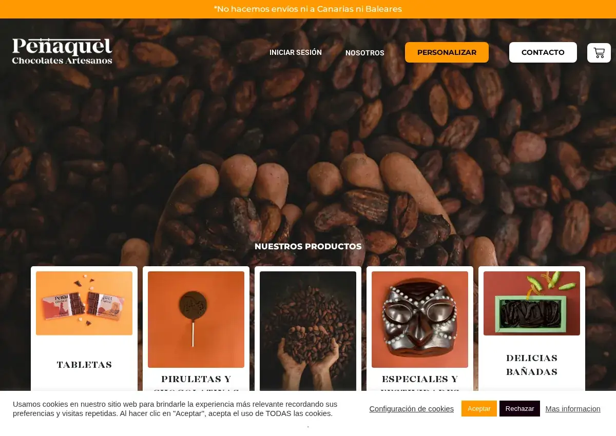 Store homepage