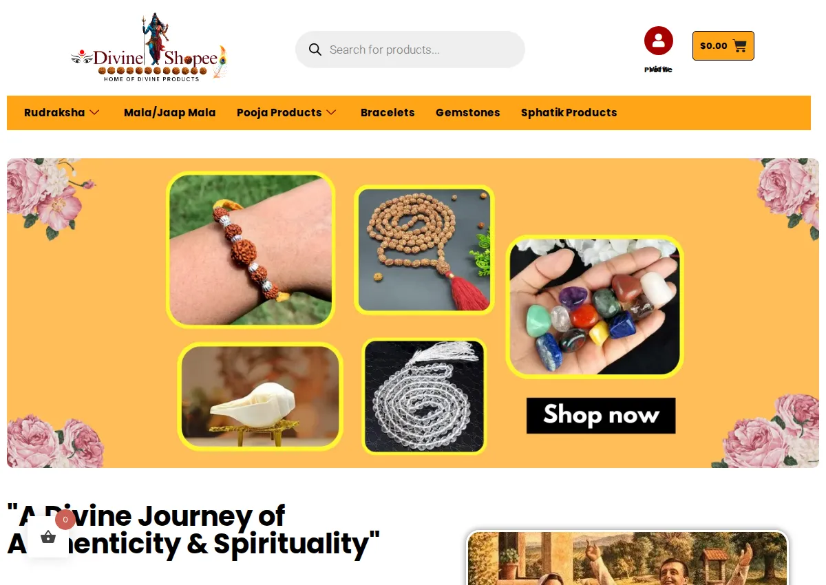 Store homepage