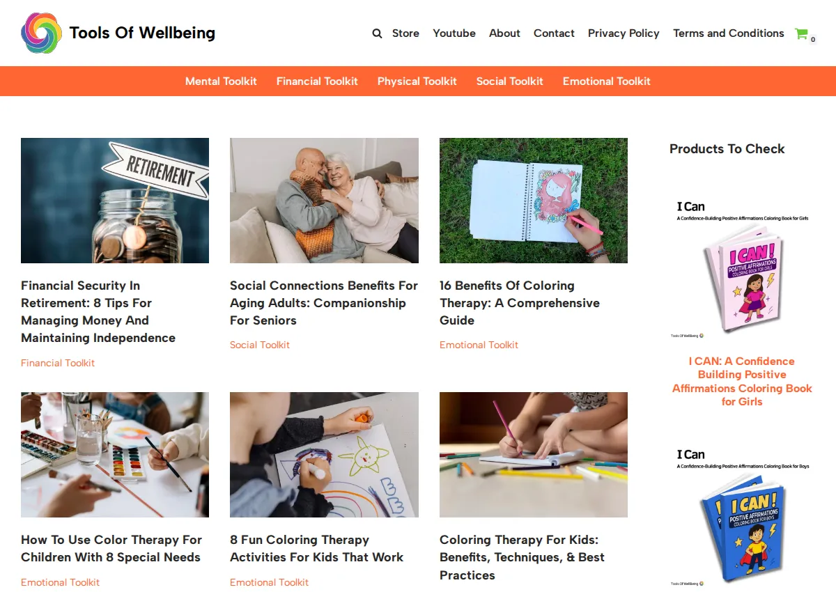 Store homepage