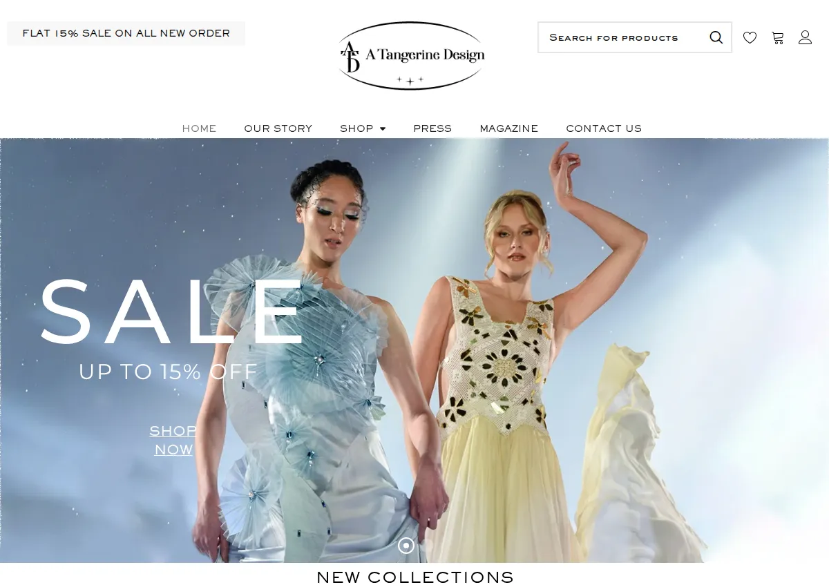 Store homepage