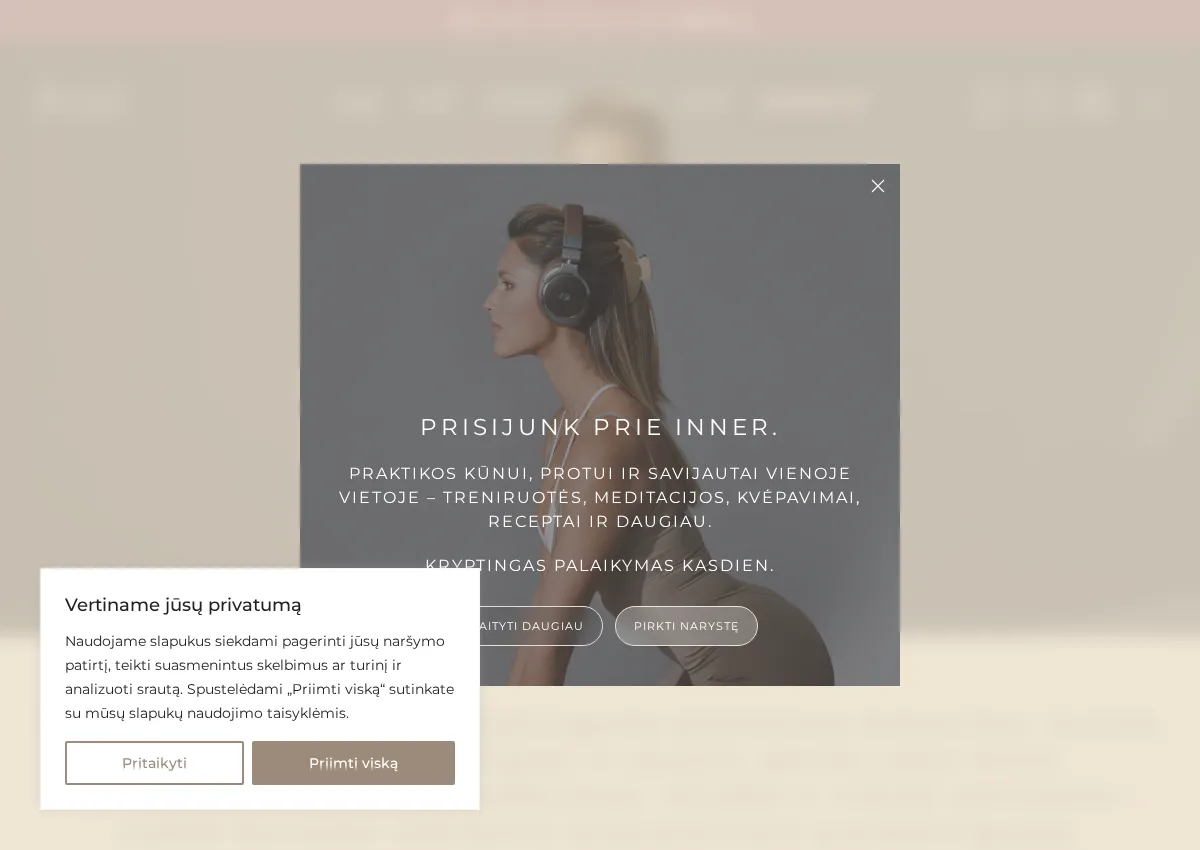 Store homepage