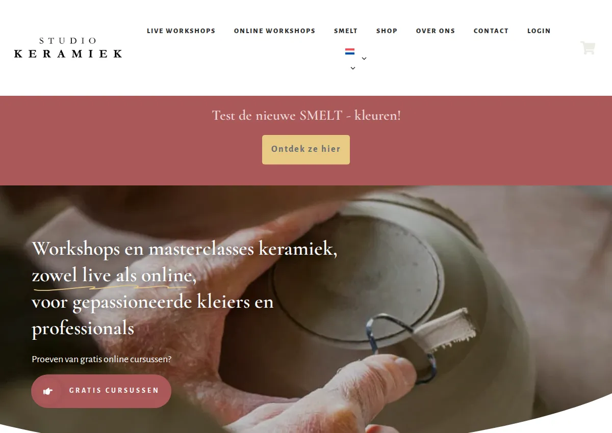 Store homepage