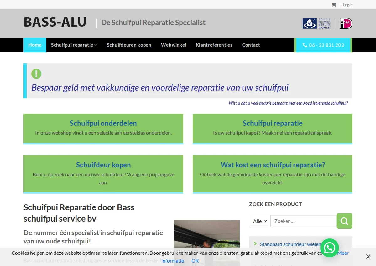 Store homepage