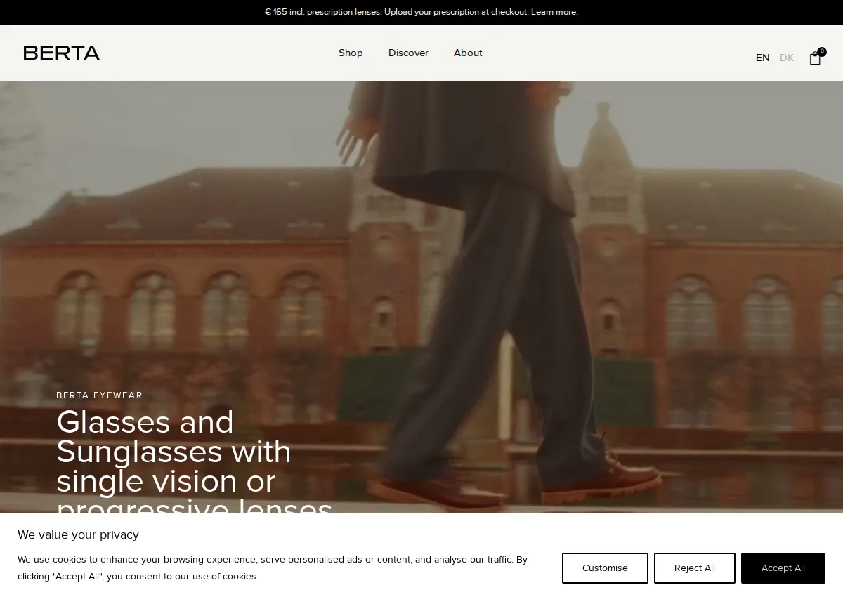 Store homepage