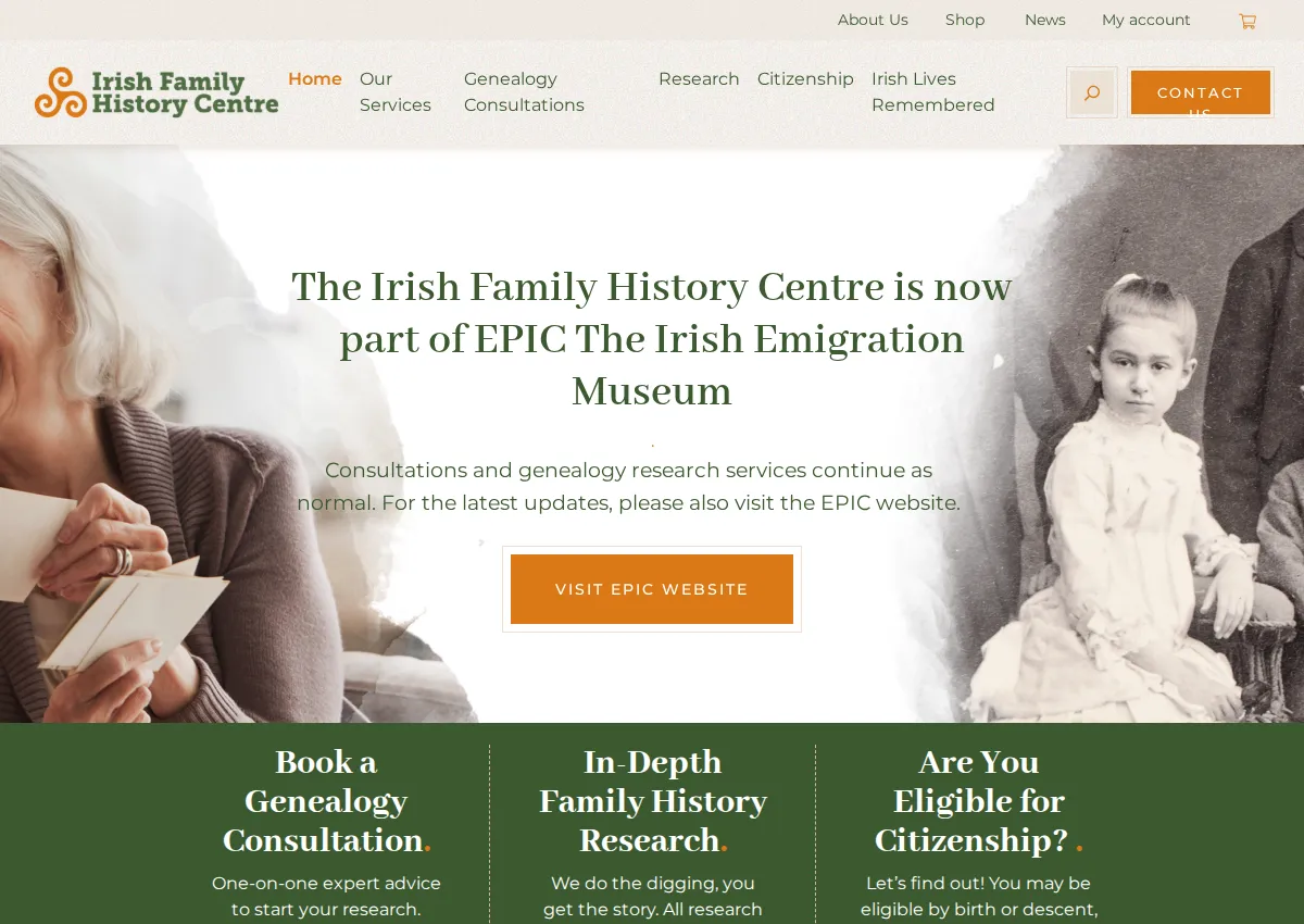 Store homepage