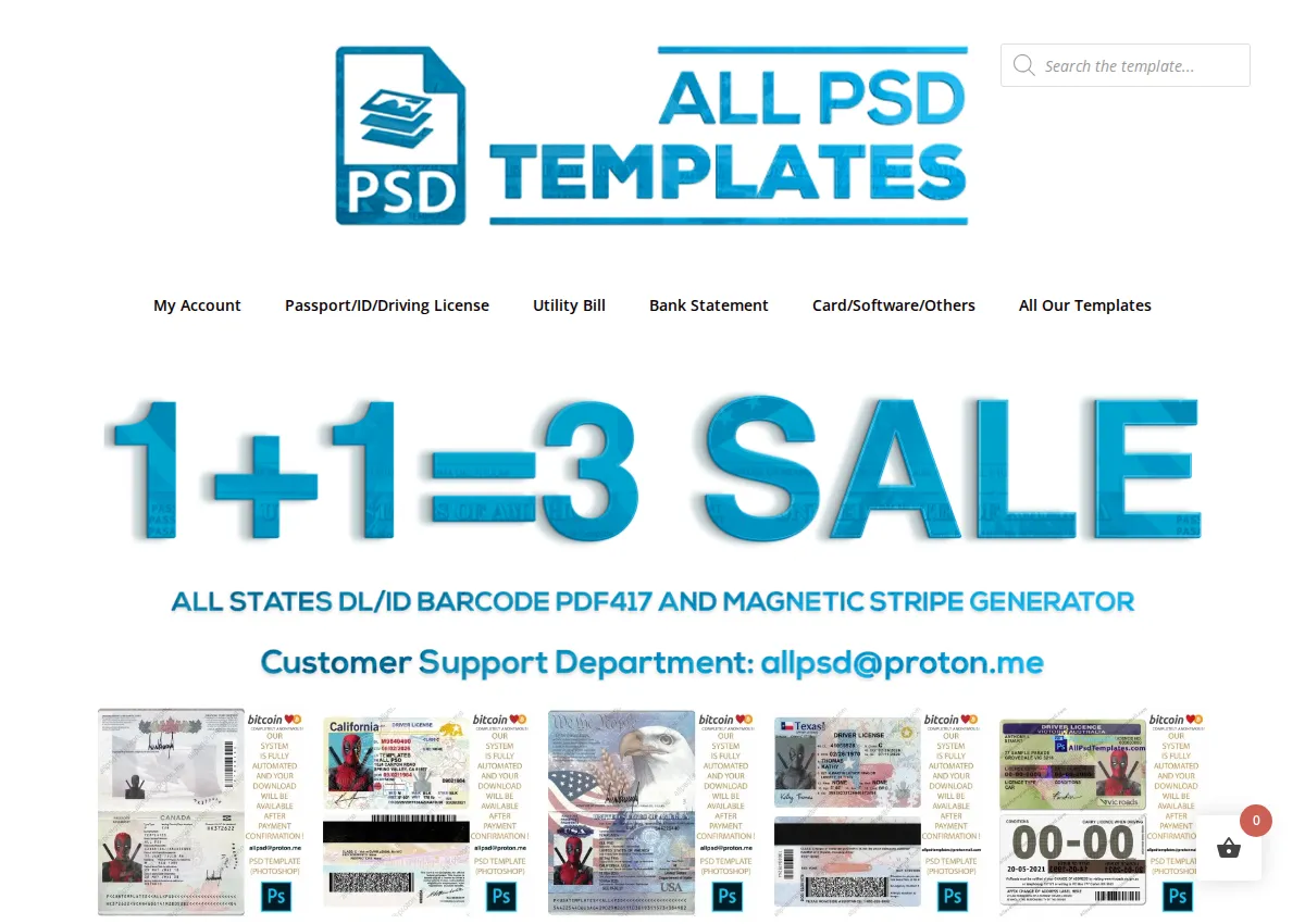 Store homepage
