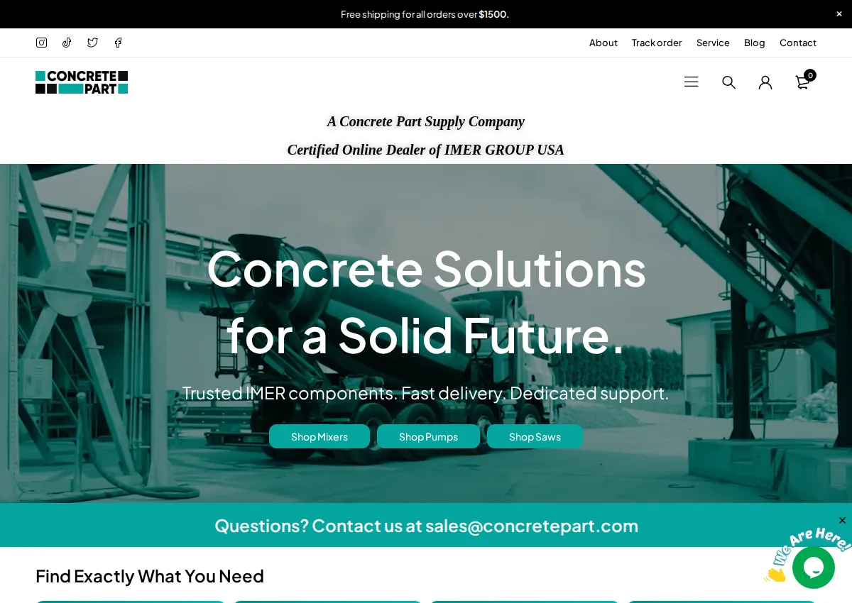 Store homepage