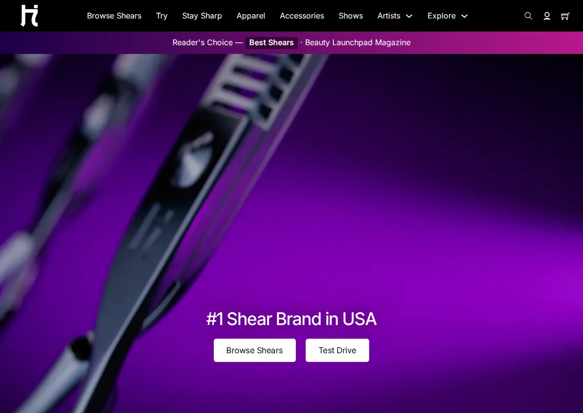 Store homepage