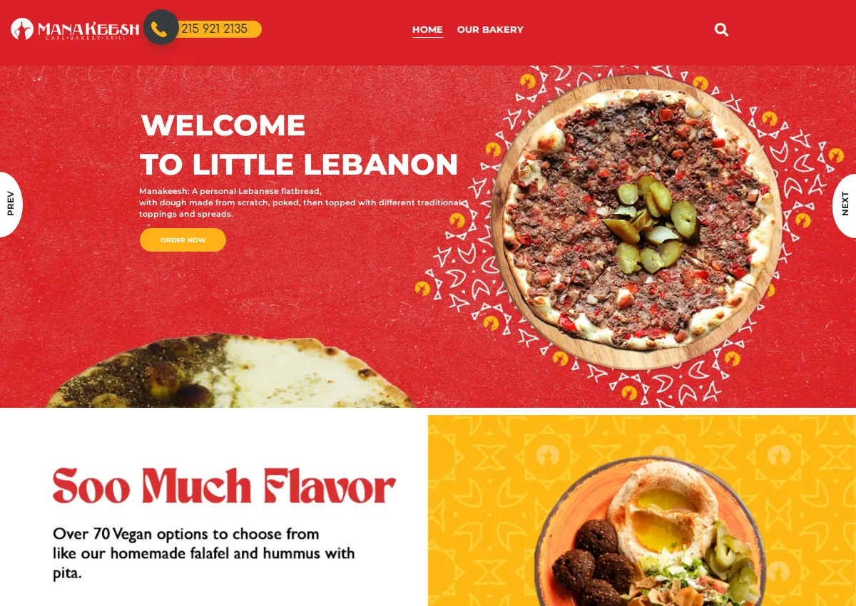 Store homepage