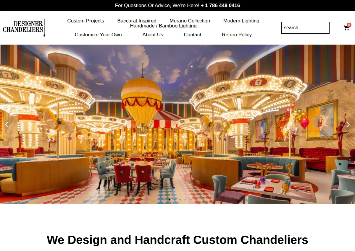 Store homepage