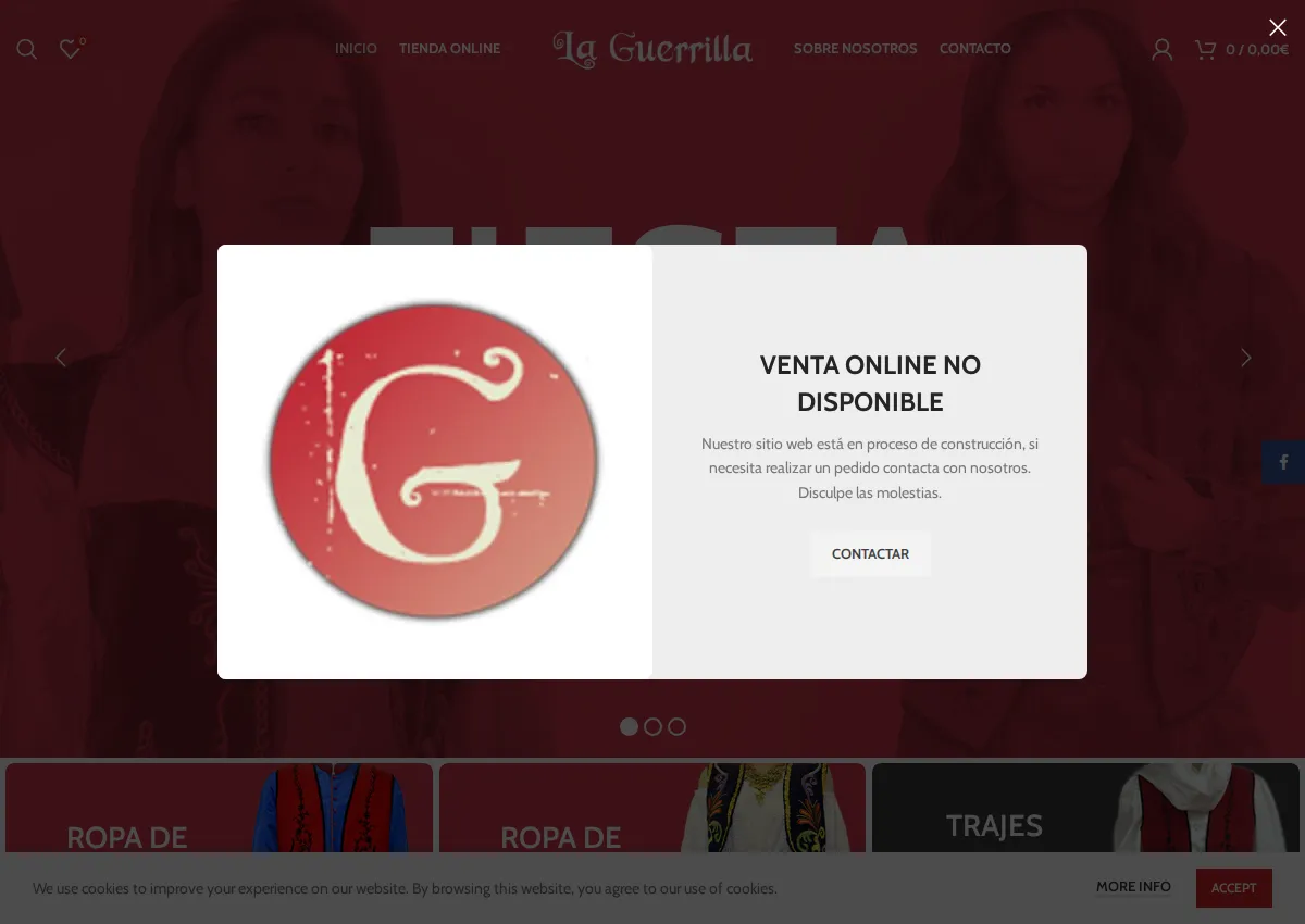 Store homepage