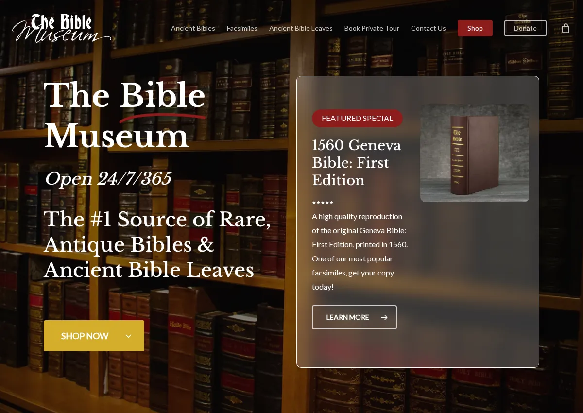 Store homepage