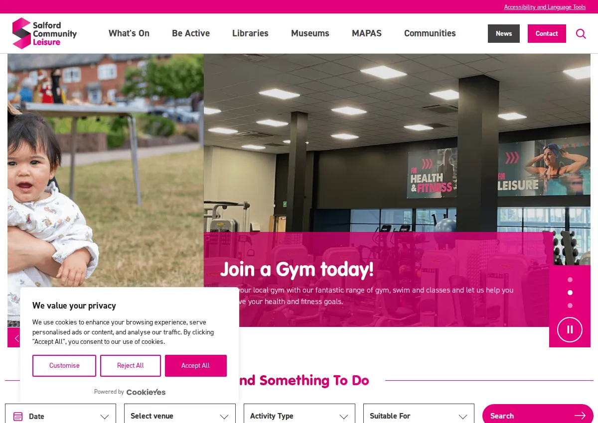 Store homepage