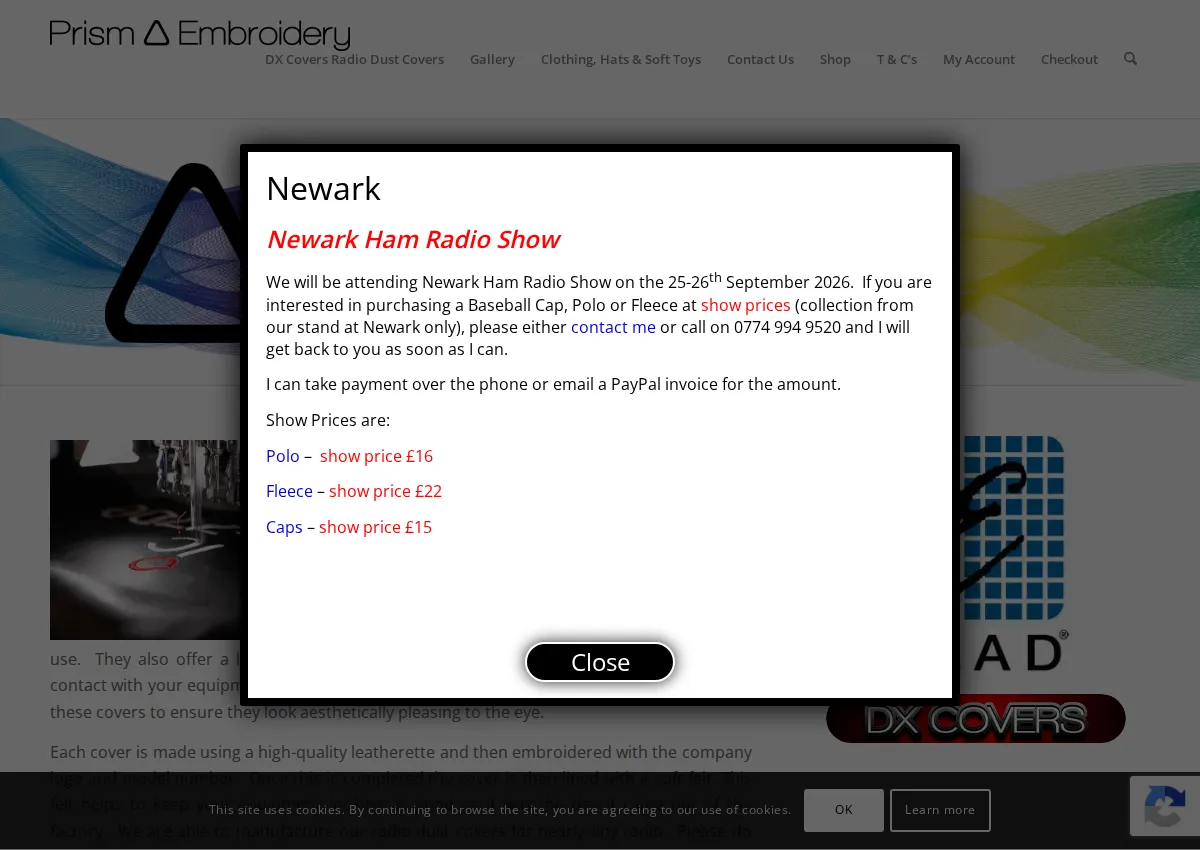 Store homepage
