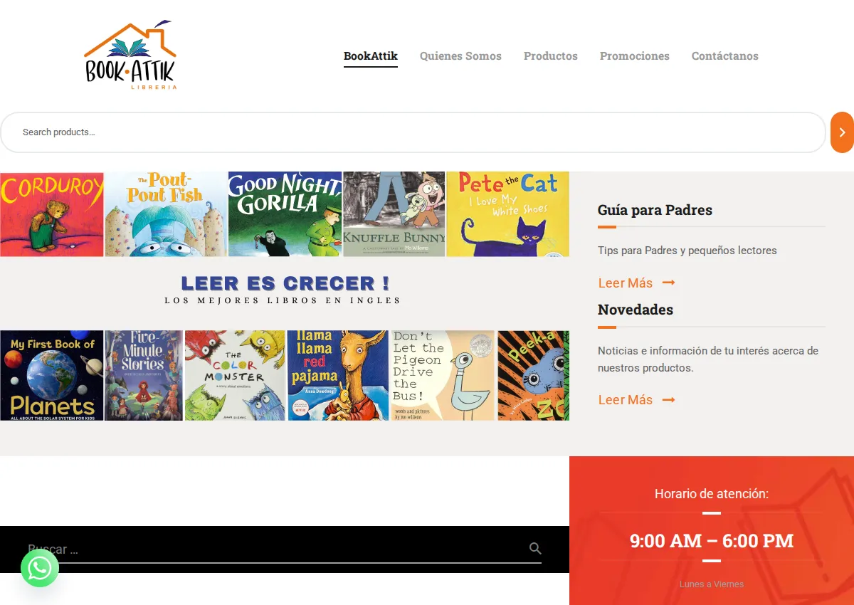 Store homepage