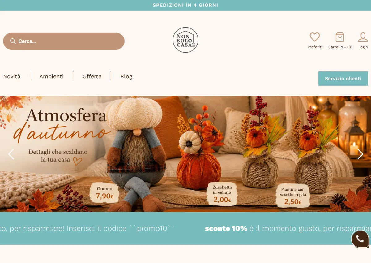 Store homepage