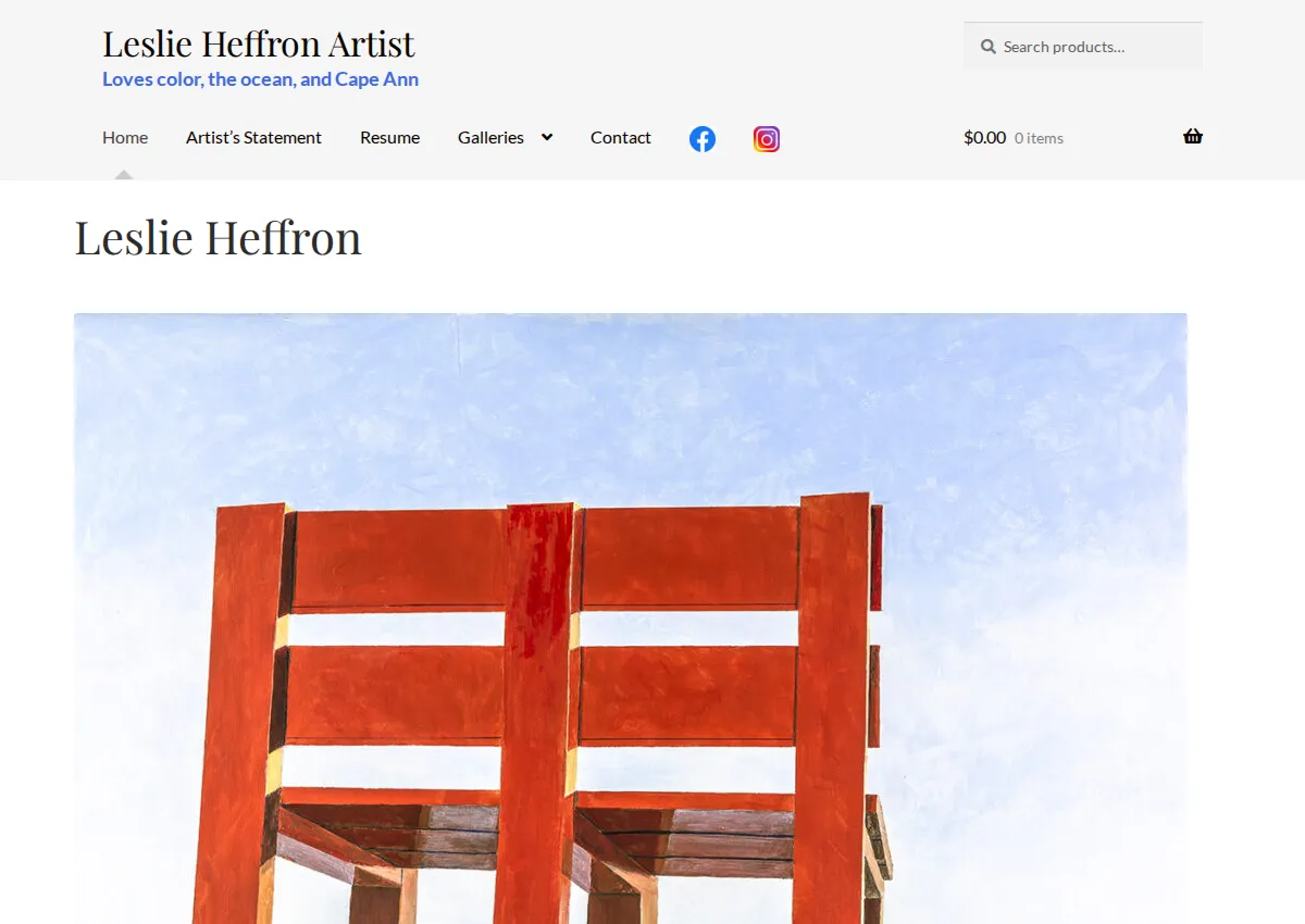 Store homepage
