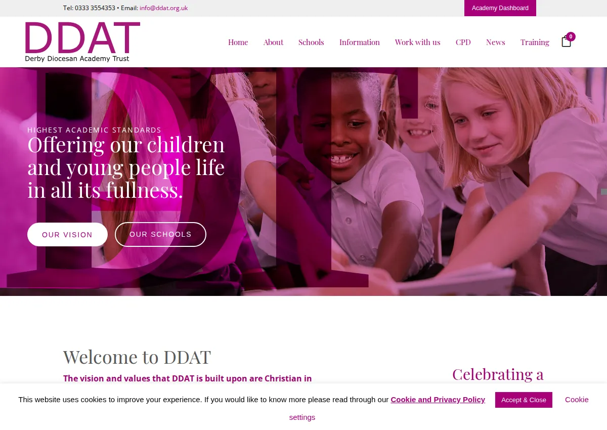 Store homepage