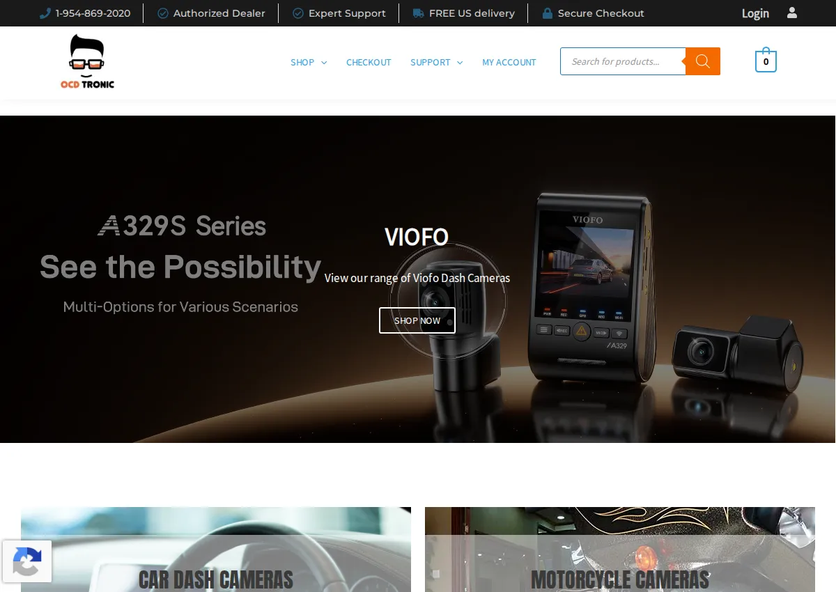 Store homepage