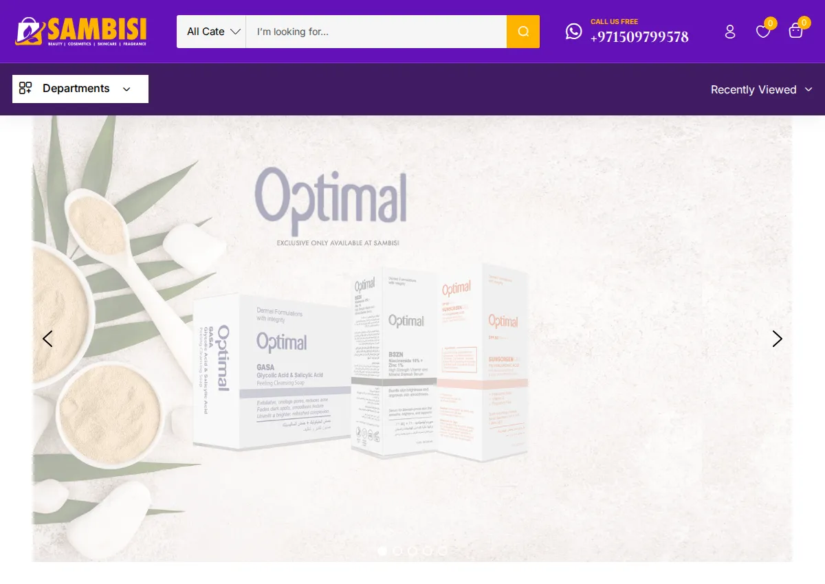 Store homepage