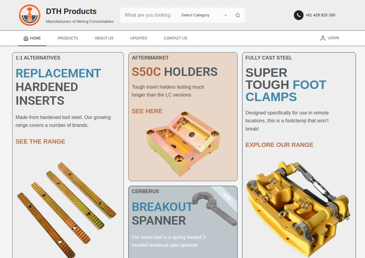 Store homepage