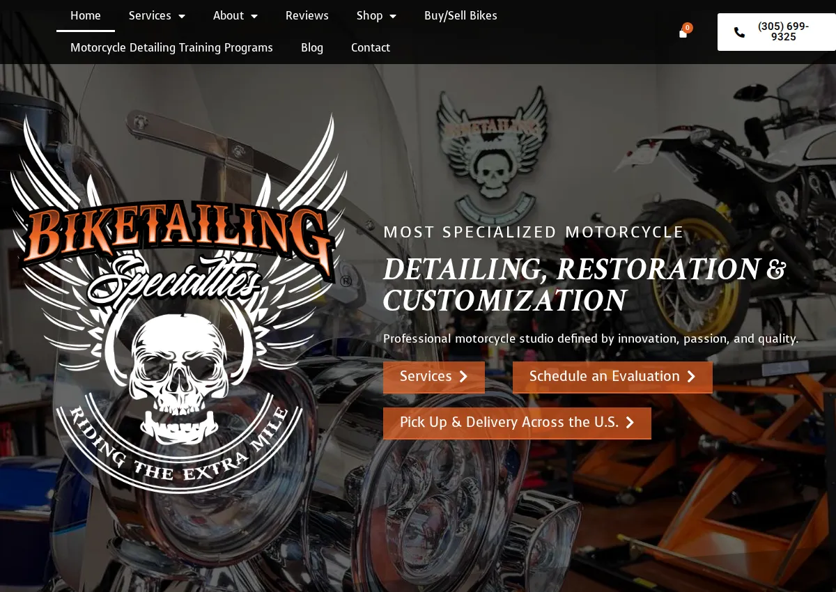 Store homepage
