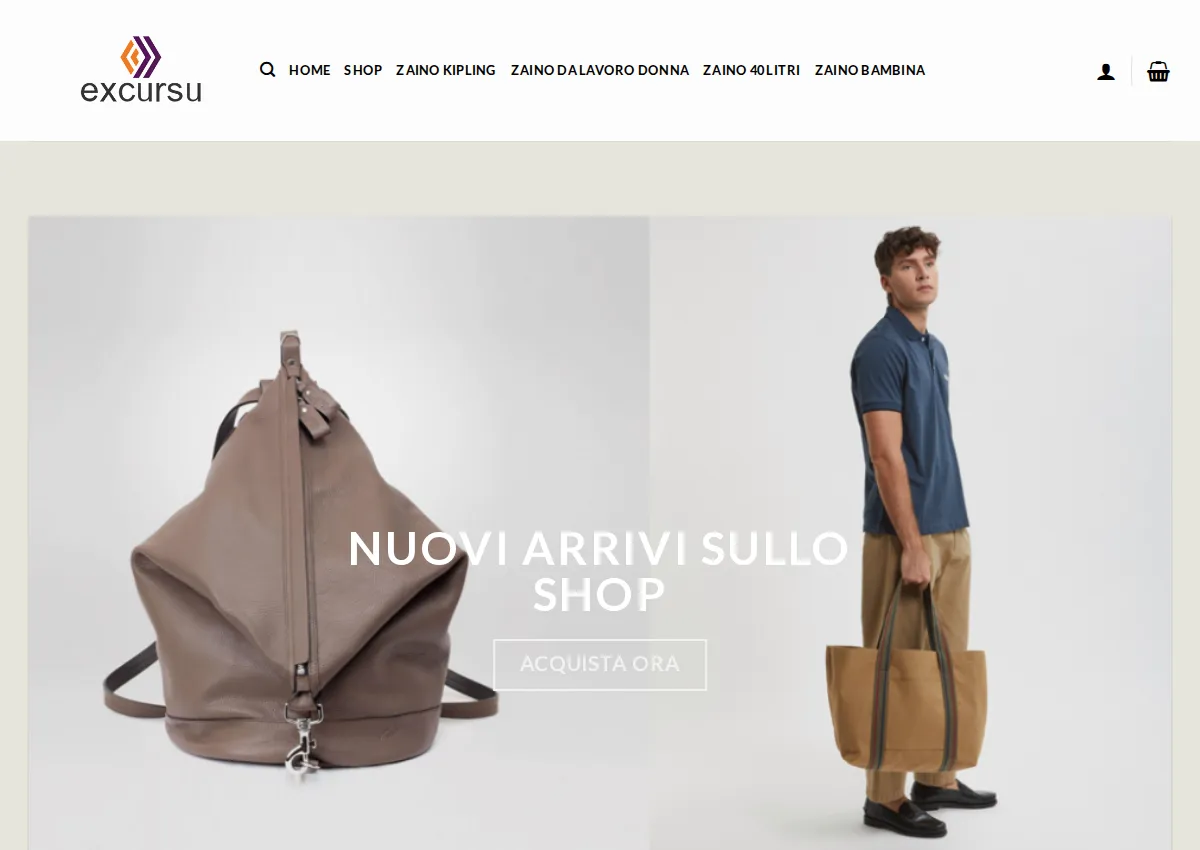 Store homepage