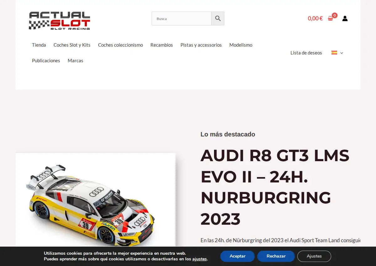 Store homepage