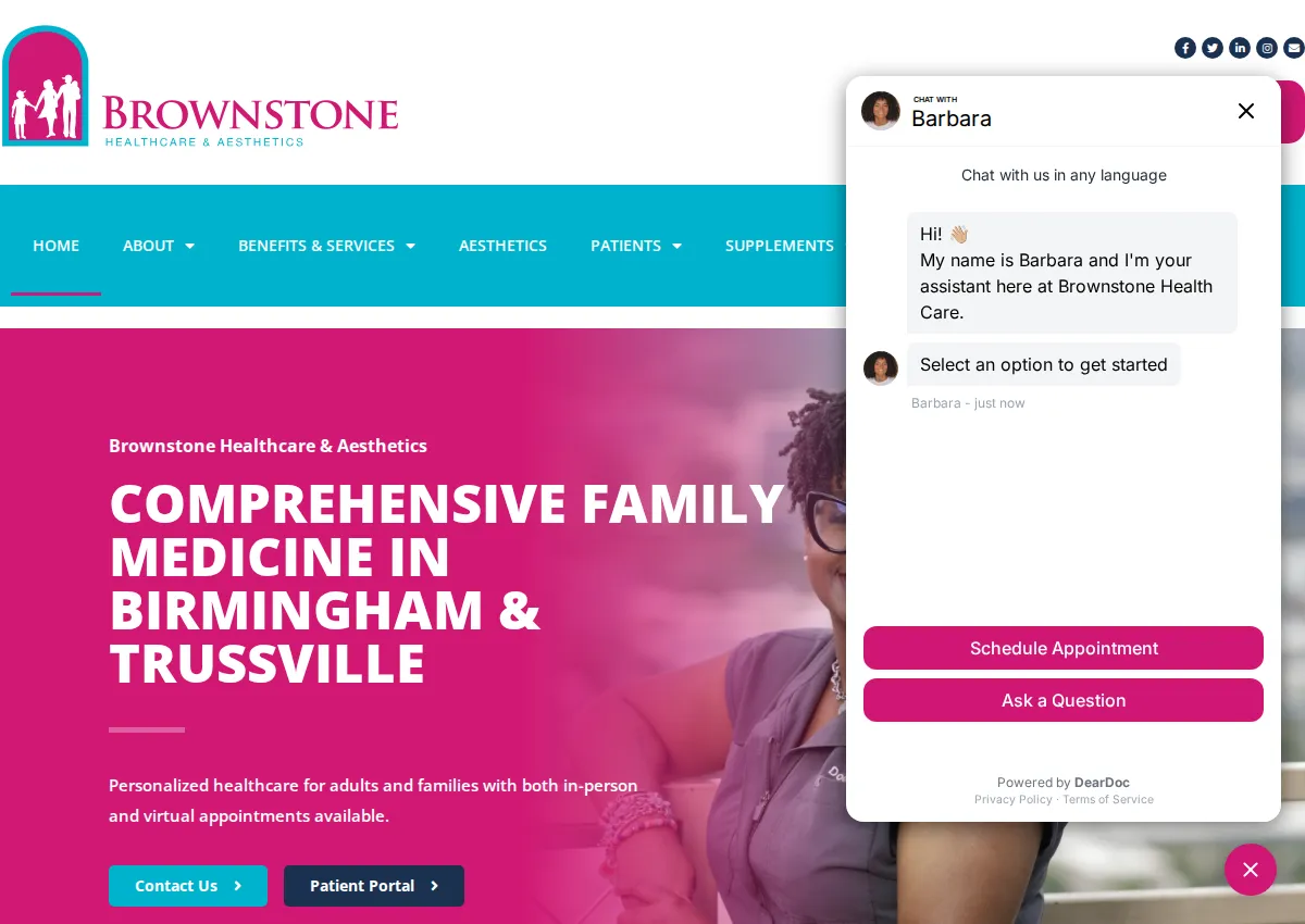 Store homepage