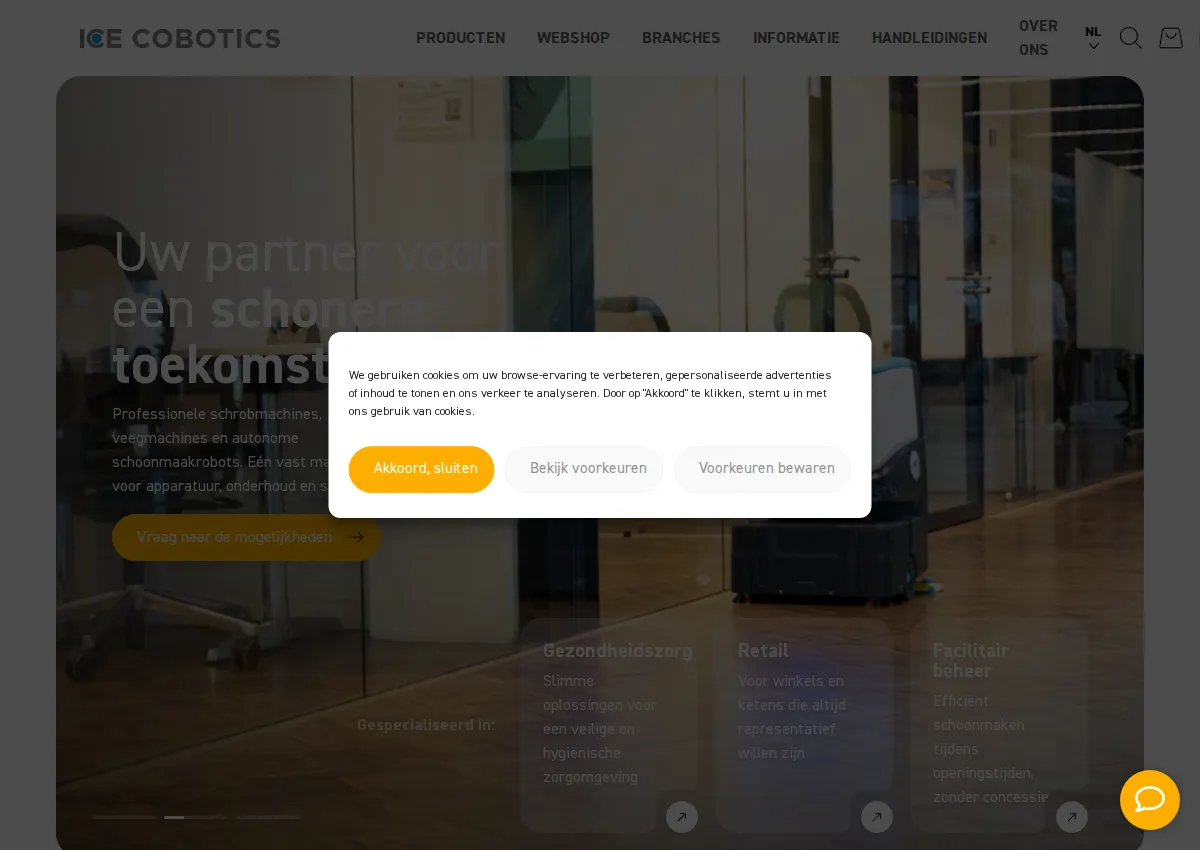 Store homepage