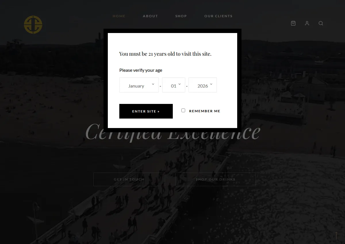 Store homepage