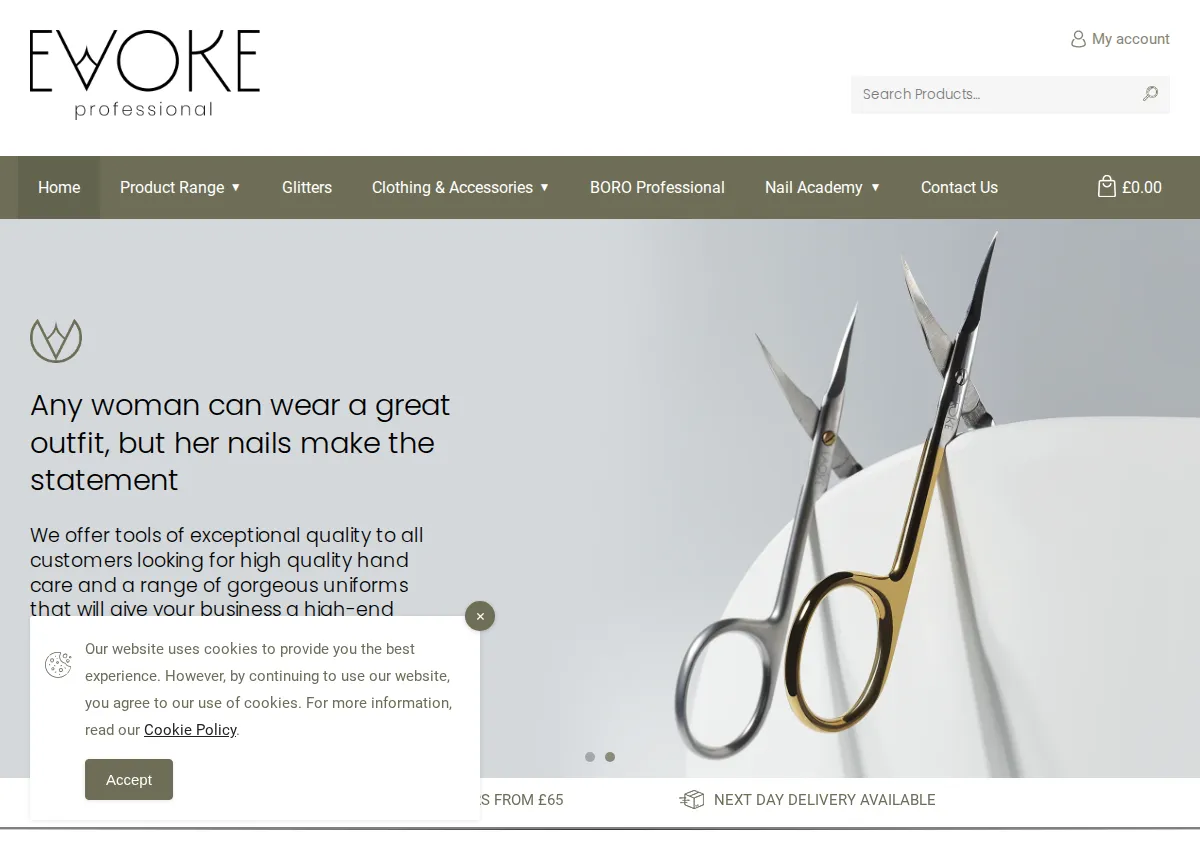 Store homepage