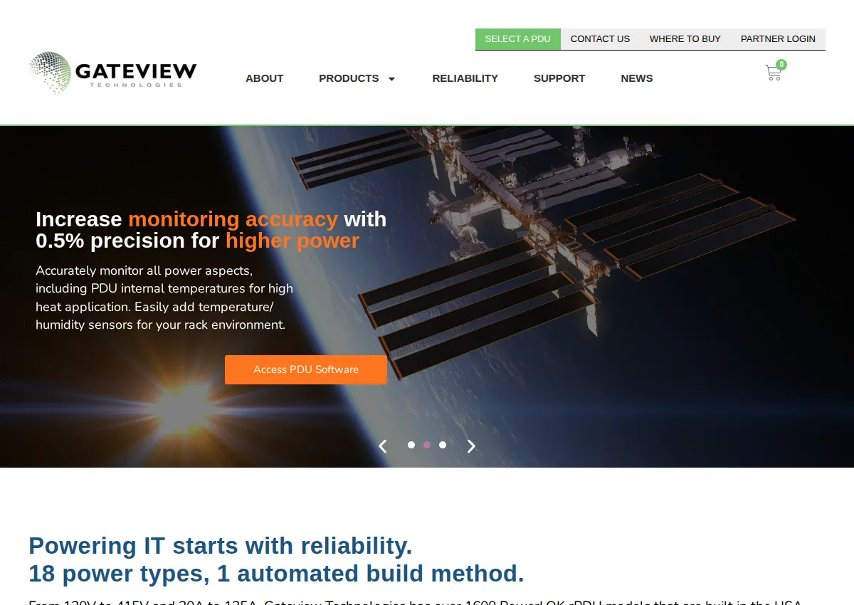 Store homepage