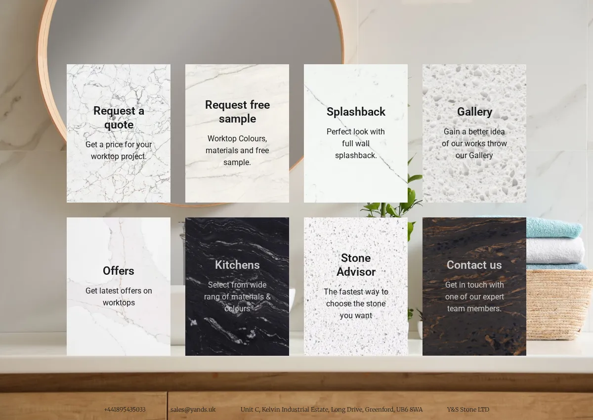 Store homepage