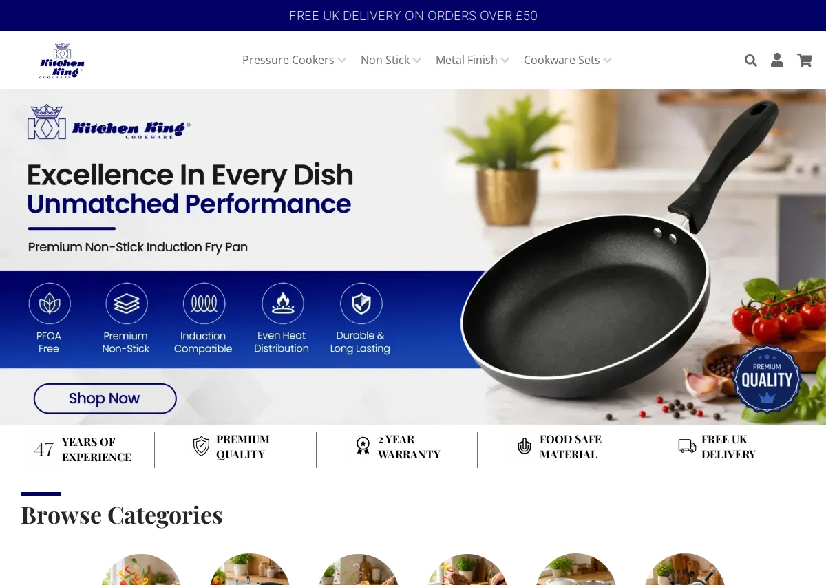 Store homepage