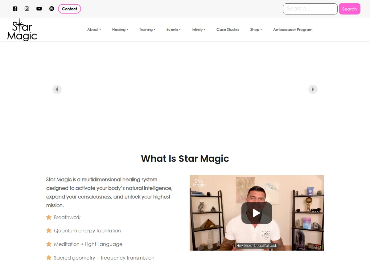 Store homepage