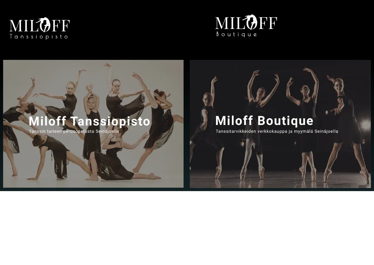 Store homepage