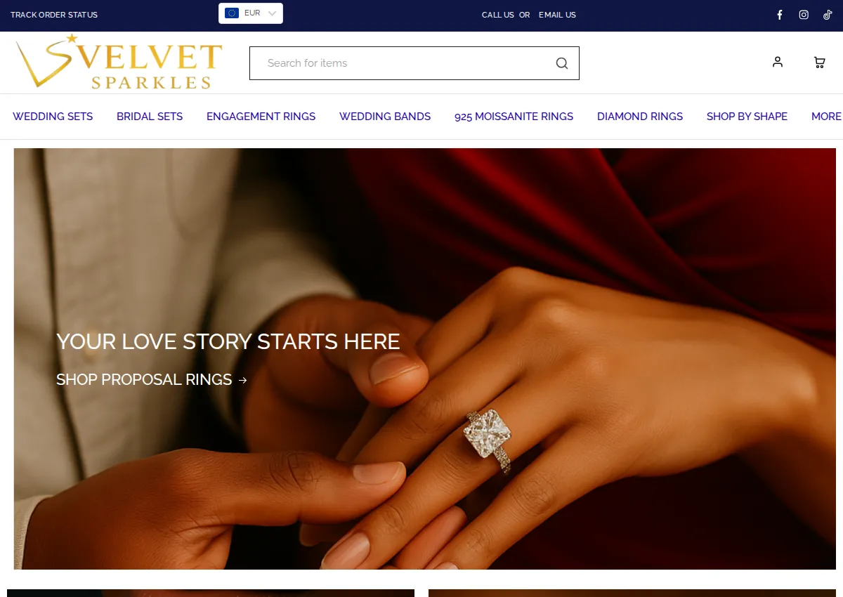 Store homepage