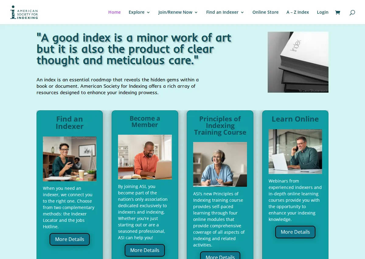 Store homepage