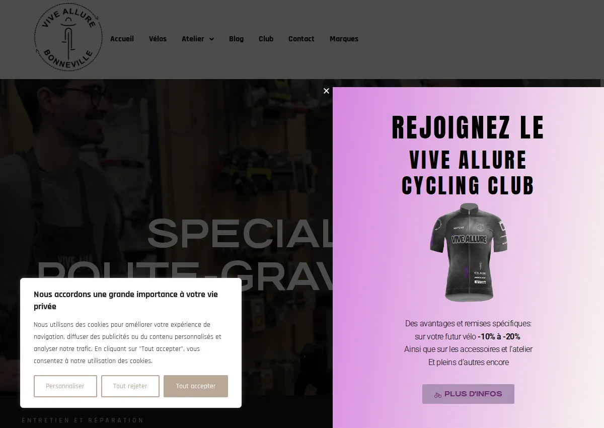 Store homepage