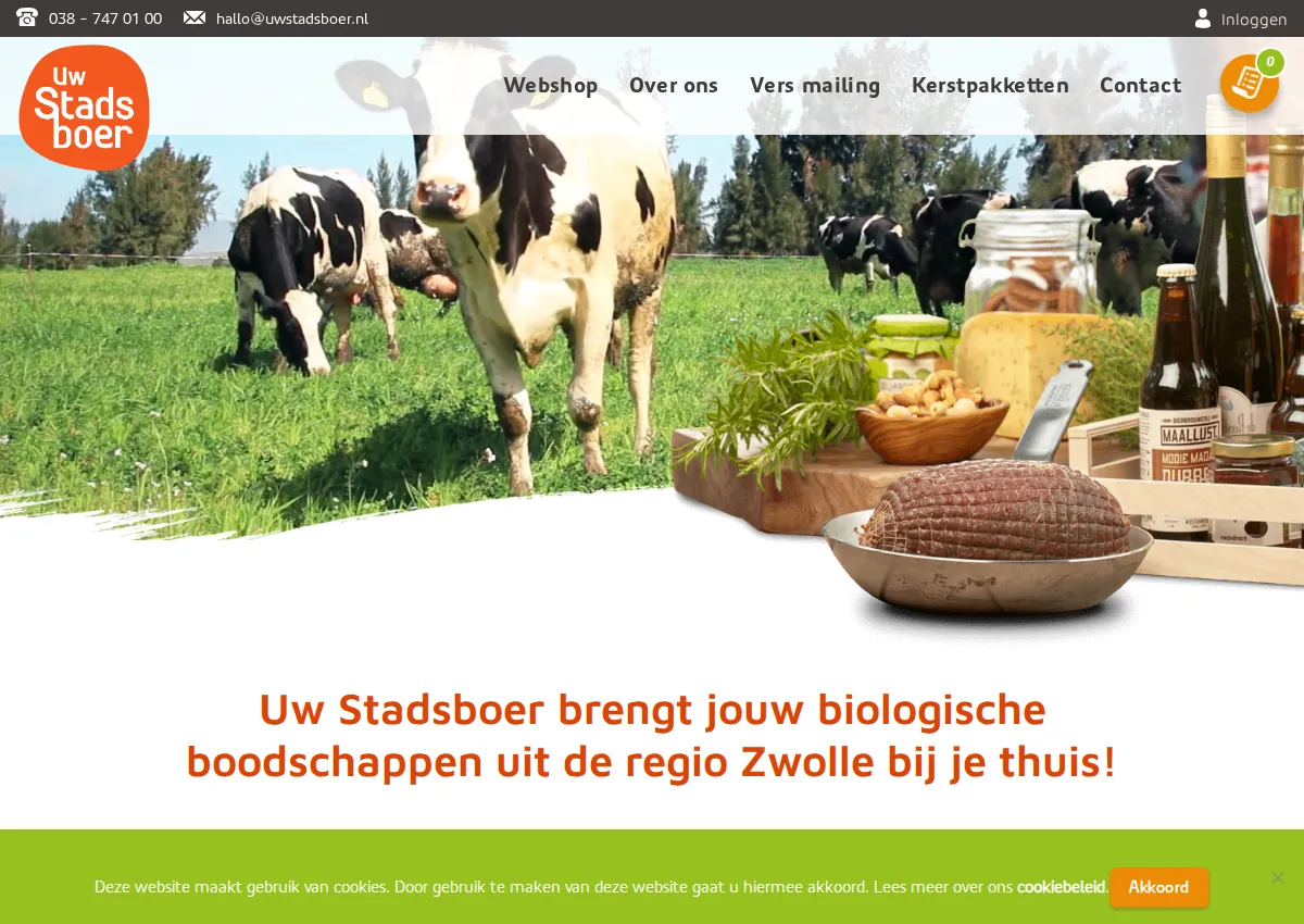 Store homepage
