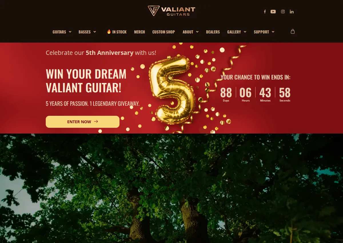 Store homepage